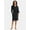 Black, variant on Women's and Women's Plus Size Waffle Knit Wrap Robe, Sizes S-4X