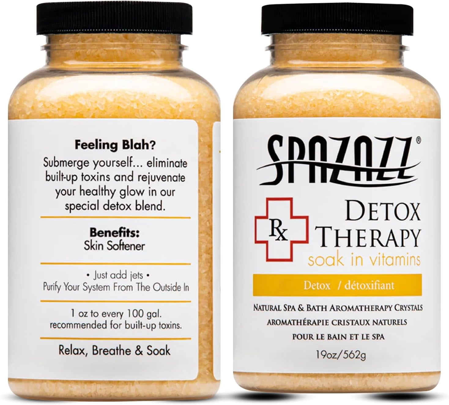 Spazazz Aromatherapy Spa and Bath Crystals- Detox Therapy (2 Pack)