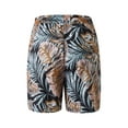 thumbnail image 4 of Men Beach Shorts Flower Hawaiian Shorts Summer Beach Short Pants Hawaiian Shorts Flat Front Casual Aloha Hawaiian Vacation Shorts, 4 of 9
