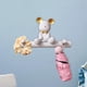 thumbnail image 4 of Perchero de pared con forma de oso, organizador de estatuas para puerta, baño, chaqueta y llaves blanco, 4 of 9