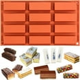 thumbnail image 4 of 12-link Bar Molds Rectangle Silicone Candy for Baking Chocolate Small Rectangular Molds Cake Baking Molds, 4 of 4