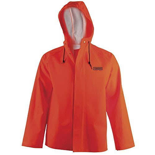 Pioneer V3246250-S Heavy-Duty Fishing Jacket - Marine/Fish Oil Resistant, Orange, S