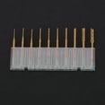 thumbnail image 4 of Fraise de Fin de Carbure, 10pcs Titane Enduit 0.8mm3.17mm PCB Outil de Coupe de Performance Entraîné, 4 of 8