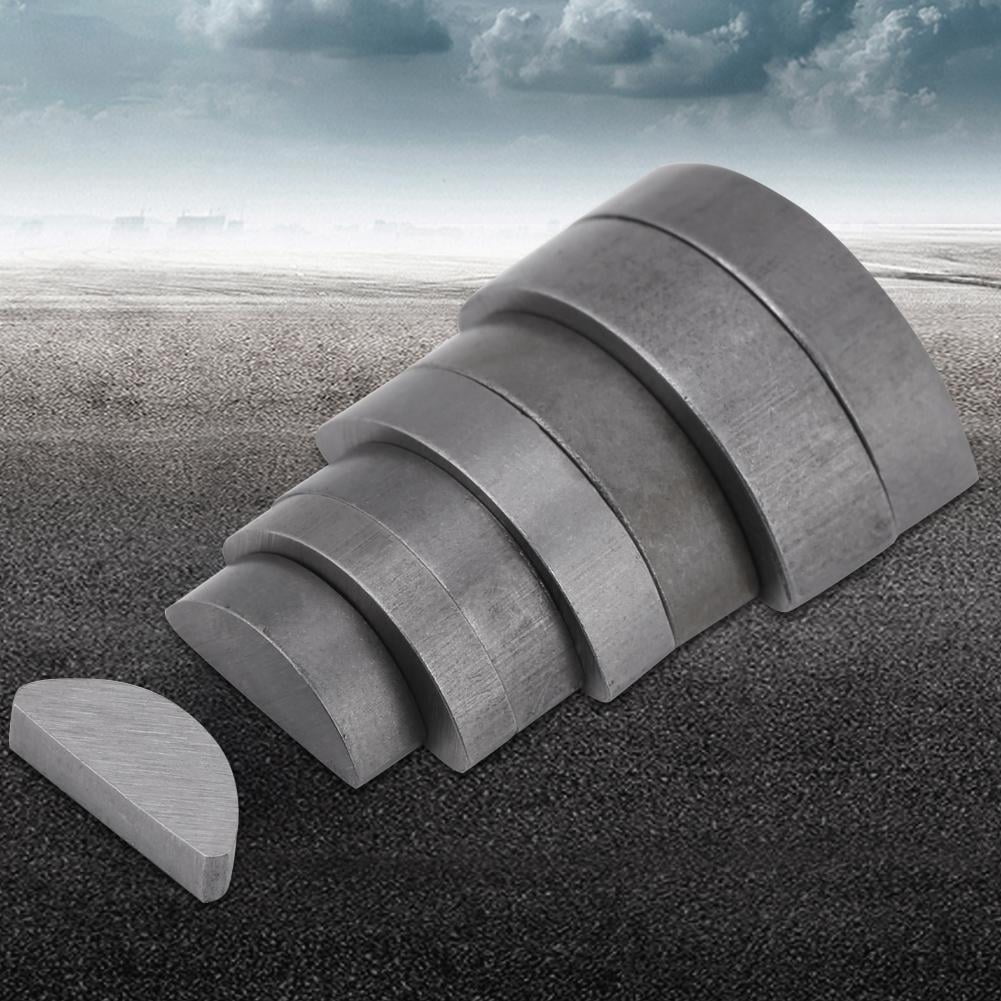 Tebru Metal Woodruff Key, Woodruff Key Set,80pcs Metal Woodruff Keys