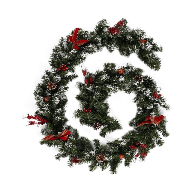 Matsuzay Mantenimiento bajo de la guirnalda artificial respetuosa del medio ambiente de la rota del árbol y acuerdo amplio del Kits de decoración para fiestas con luces