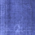 thumbnail image 1 of Ahgly Company Machine Washable Indoor Square Oriental Blue Industrial Area Rugs, 5' Square, 1 of 4