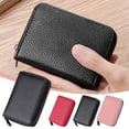 thumbnail image 6 of Large Wallets for Women Extra Capacity,Credit Card Holder with 20 Card Slots Zip Leather Card Case for Name ID Card Holder Book Business Card Book(Black/Rose/Pink), 6 of 9