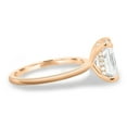 thumbnail image 5 of ESTE ORIGIN 2.50Ct Radiant Moissanite Solitaire Ring with Hidden Halo in 10K Rose Gold for Women, 5 of 8
