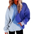 thumbnail image 3 of Sudadera para mujer, sudadera con capucha Tid Dye de gran tamaño con bolsillos, ropa de moda para invierno, 3 of 5
