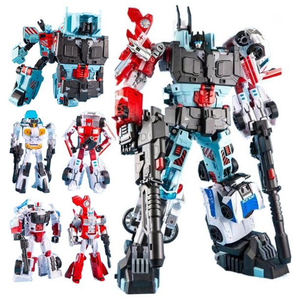 Demon Knight DK Defensor transformación obra maestra transformación figura de acción juguete modelo 5 en 1 GT G1 deformación coche Robot regalo