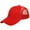 Red, variant on Trucker Hat Baseball Cap Structured Plain Design 6 Panel, Adjustable Size - Red