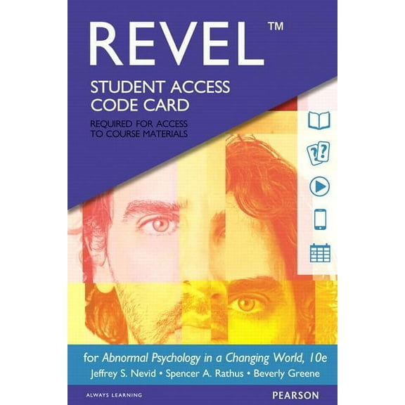 Revel for Abnormal Psychology in a Changing World -- Access Card, 9780134458328, Paperback, 10