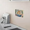 thumbnail image 5 of Yayeee Toggle Light Switch Wall Plate 2-Gang 4.56"x4.48" Decorative Outlet Cover, Blue Goldfish Bowl, 5 of 7