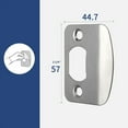 thumbnail image 3 of Door Lock Strike Plate with Spacer Shim Door Security Lock Repair Kits D Type, 3 of 10