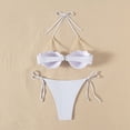 thumbnail image 5 of NOLDARES Womens High Waisted Bikini Tummy Control 2 Piece Bathing Suit Modest Two Piece Swimsuit(White,XL), 5 of 9