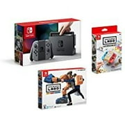 Nintendo Labo Customization Set, Robot Kit, and Nintendo Switch Console with Gray Joy Con Bundle