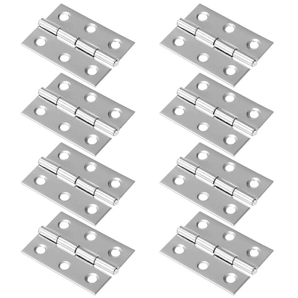 Nuolux Hinges Hinge Door Butt Brushed Gate Closehardware Nickel Small Kitchen Piano Box