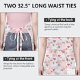 thumbnail image 6 of Pioneer Flower Floral Print Pattern Apron for Women and Men, Cotton Linen Waterproof with Pockets, Adjustable, 33x27 Inch for Kitchen, Gardening, BBQ, Salon, 6 of 6
