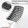 thumbnail image 5 of Cepillo desenredante curvo ventilado para un peinado sin dolor y un secado más rápido, cepillo de masaje negro para todo tipo de cabello., 5 of 5