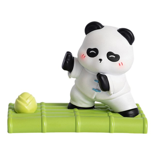Soporte de escritorio para teléfono móvil con adorable panda para dormitorio A
