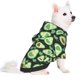 thumbnail image 2 of Fotbe Avocado Heart Sudadera con Estampado para Perros Pequeños – Suéter con Capucha para Mascotas, Tela Suave de Forro Polar con Bolsillo-XX-Large, 2 of 7