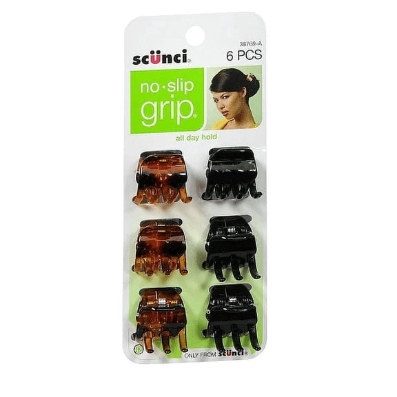 Scunci All Day Hold Claw Clips 6 Each