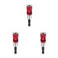 thumbnail image 4 of Ruiboury Hex Shank Bit Holder Locking Adjustable Extension Rod Bar Quick Change Repair Socket Extender Adapter with Driver Red 3Set, 4 of 6