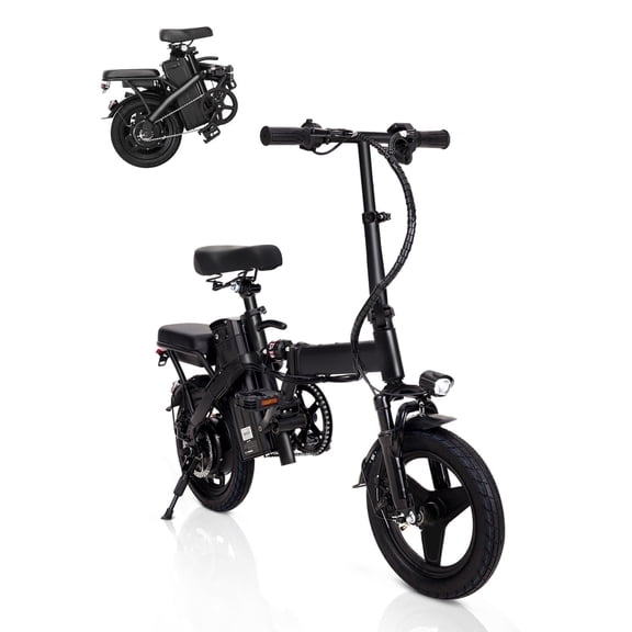 14" A1 Electric Bike Easy Folding, Commuter Electric Bicycle for Adult, City E-Bike Peak 500W Motor, 576 Wh Removeable Battery,Max Range 20 Miles & Max Speed 20 mph,Mini Ebikes UL 2849