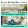 thumbnail image 3 of Linsy Home 157" Cloud Modular Sectional Sofa for Living Room, U-Shaped Cloud Sofa Couch with Corduroy Fabric, 4 Seat Oversized Couch with 2 Movable Ottomans, Beige, 3 of 11