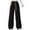 Black, variant on AherBiu Hiking Pants for Women Lightweight Straight Wide Leg Drawstring High Waisted Cinch Bottom Trousers