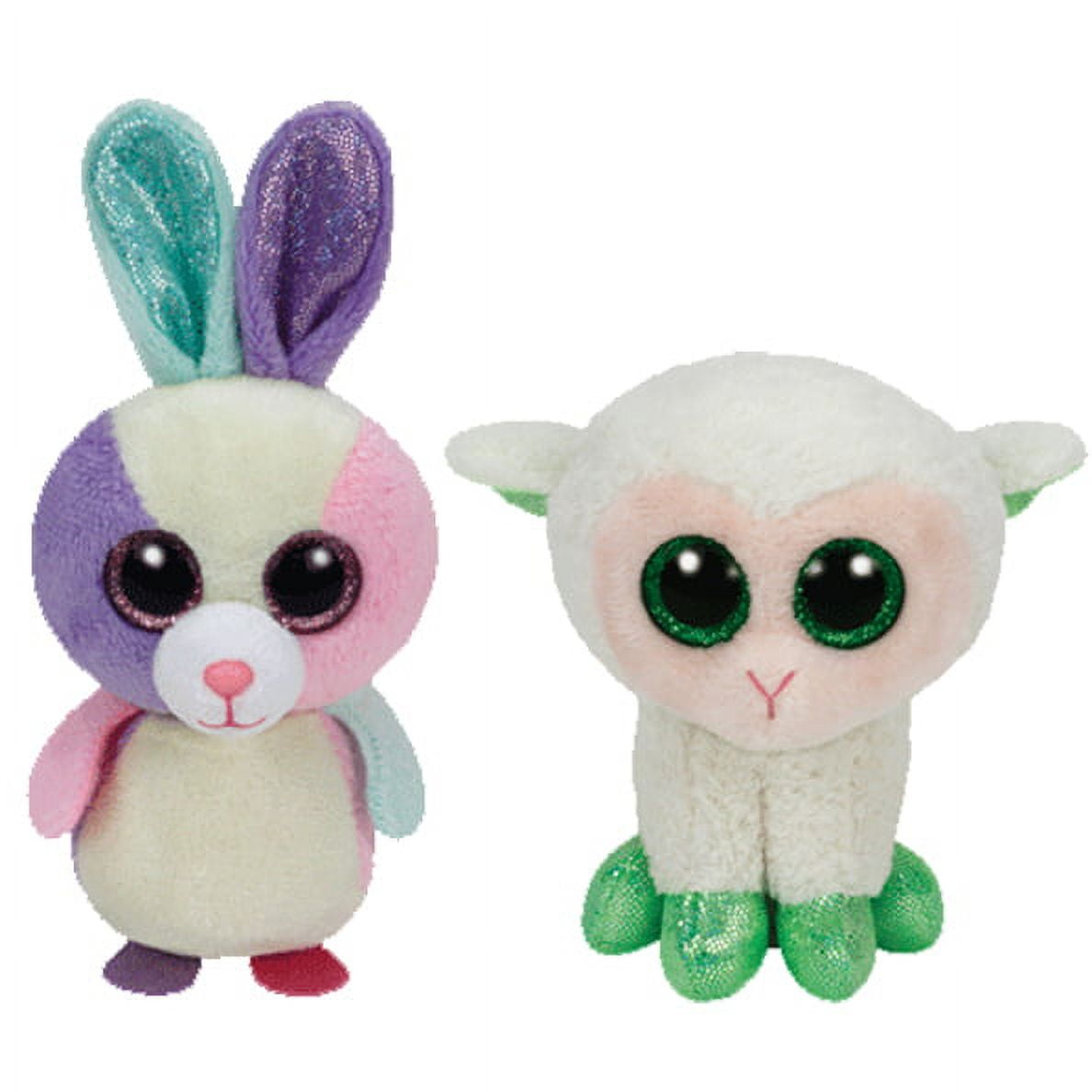 TY Beanie Boos Lollipop the Easter Bunny Rabbit Easter Glitter Eyes Small 6 Plush Walmart