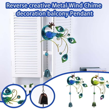 

Tiitstoy 2PC Chimes Metal Crafts Painted Ornaments Creative Bell Pendants