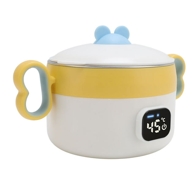 Electric Food Warmer Bowl, Fast Heating USB Rechargeable Insulated Food Warmer Bowl for Home