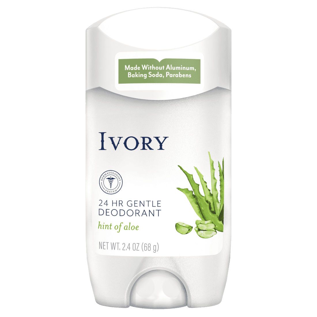 (3 pack) Ivory Gentle Deodorant, Hint of Aloe, 2.4oz ( 3 Count )