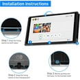 thumbnail image 2 of XIHAMA 3 in 1  Case for Nintendo Switch OLED, Clear Dockable Shell Compatible with Switch OLED and Joycon Controller, Comfort Grip Case with Shock-Absorption and Anti-Scratch Design, 2 of 7