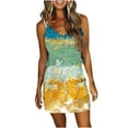 thumbnail image 2 of LOVZFMLL Robes Robe Sans Manches Unie Mode Dos Nu pour Femmes, 2 of 5