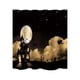 thumbnail image 1 of Cortina de ducha con estampado digital de Halloween, cortina de baño, 1 of 1