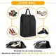 thumbnail image 5 of Cubos de embalaje de compresión para viajes con bolsa para zapatos, organizador plegable portátil, bolsa comprimible para equipaje, almacenamiento de viaje, ropa y zapatos, morado, 5 of 5
