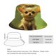 thumbnail image 2 of Chihuahua Sombrero bucket para adultos, gorra de protección solar, sombrero de pescador plegable para viajes al aire libre, pesca y actividades de verano, 2 of 6