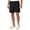 Black, variant on Mens Shorts Summer Casual Lightweight Breathable Elastic Waist Wide Straight Leg Relaxed Fit Shorts with Pockets