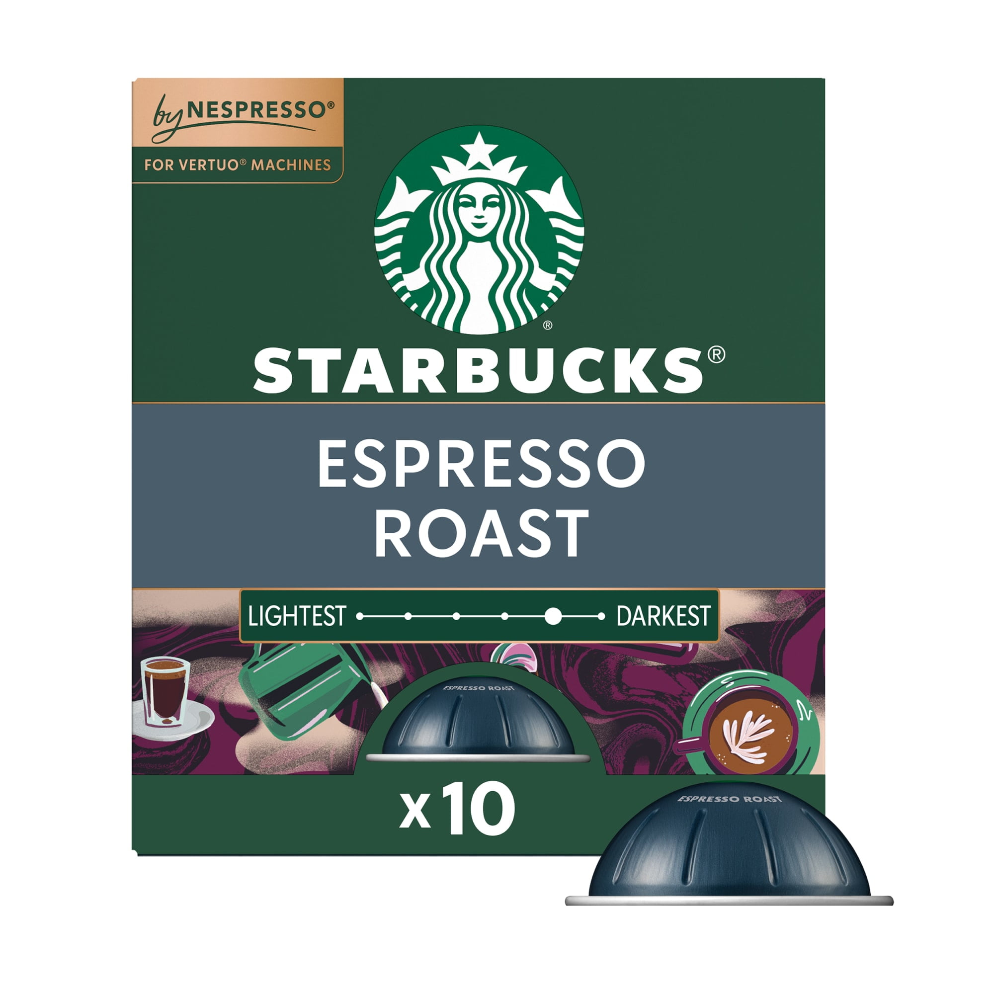 Starbucks by Nespresso Vertuo, Favorite Variety Pack Coffee & Espresso, 44-count Coffee and Espresso Pods