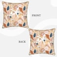 thumbnail image 3 of Xecao Tropical Beach Sea Shell Print Soft Velvet Decorative Throw Pillow Covers, Square Cushion Cases for Bed, Sofa, Living Room, Car, and Indoor Outdoor Use-18"x18", 3 of 8