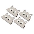 thumbnail image 4 of piezas hebilla de metal patrón semicírculo de dibujos animados DIY cuero equipaje sujetador decoración plata B01-51-52055, 4 of 5