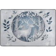 thumbnail image 4 of Dreamtimes White Deer Snowflake Non-Slip Area Rug 36"x24", Winter Forest Floor Carpet Comfort Floor Mats Decor for Indoor Front Porch,Living Room, Bedroom,Kitchen, 4 of 7