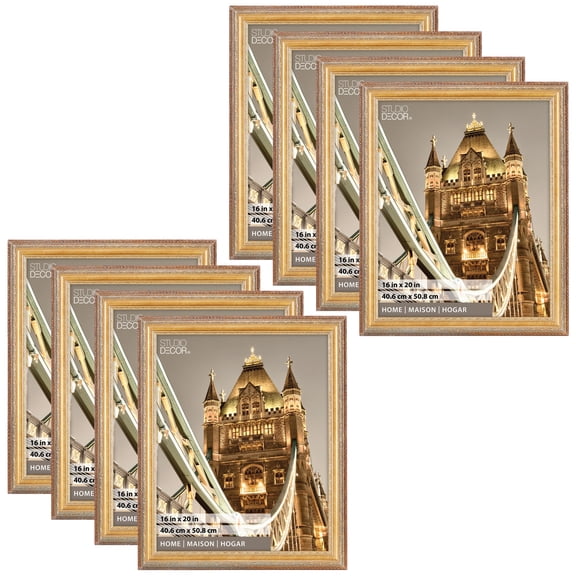 Studio Decor Gold 16" x 20" Pompeii Frame, Home Collection, 8 Pack