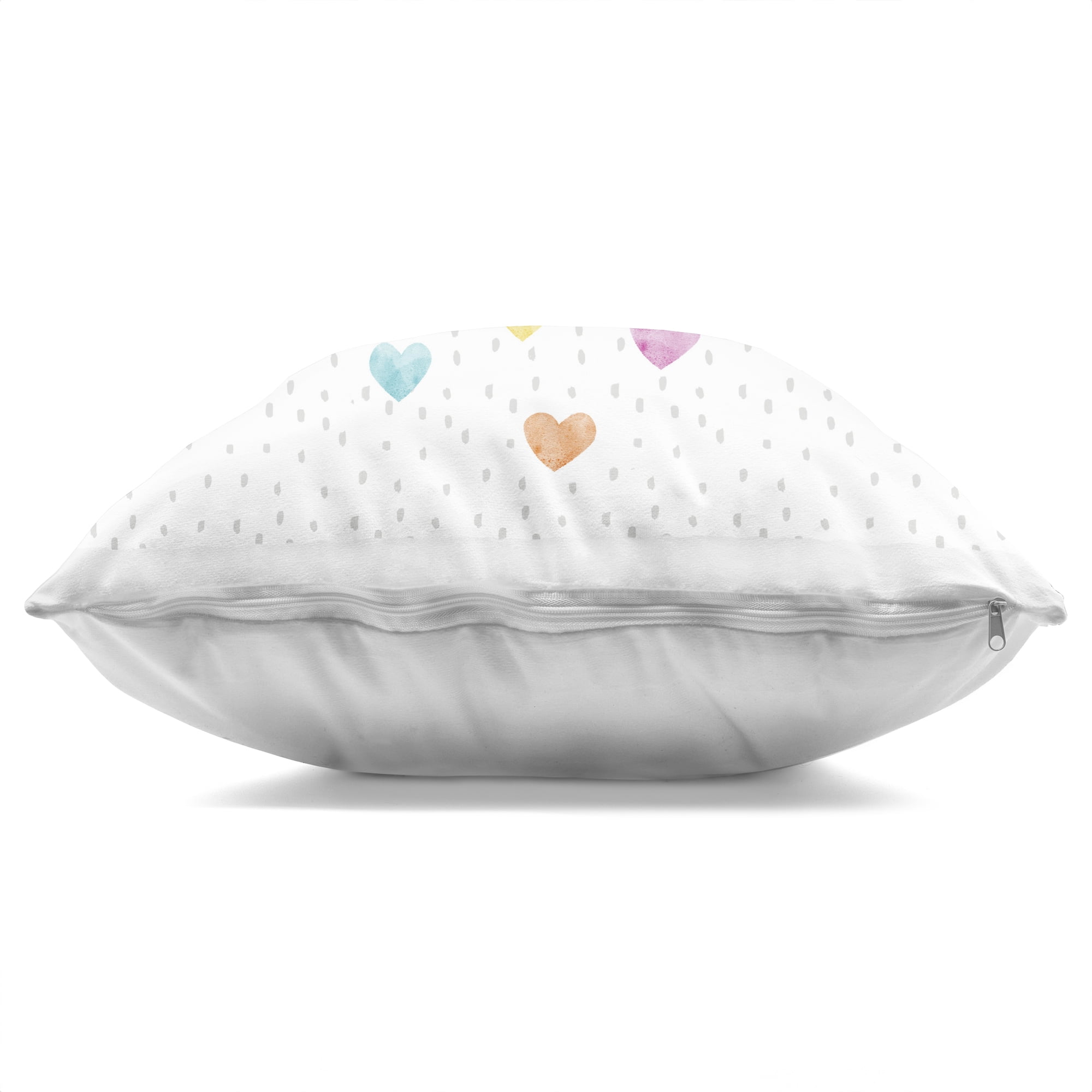 Stupell Industries Be You Hearts & Rainbow Decorative Printed Throw Pillow, design by Suzanne Nicoll, 18 x 7 x 18