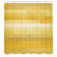 thumbnail image 2 of Ambesonne Palette Shower Curtain, Vortex Swirls Pattern Art, 69"Wx75"L, Mustard White, 2 of 4