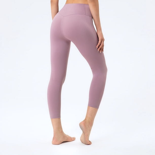 Pantalones de yoga sin vergüenza para niños, de cintura alta, ajustados, sin costuras, con bolsillo, para levantar la cadera, ropa exterior deportiva, pantalones cortos de fitness