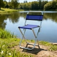 thumbnail image 5 of Portable Stainless Steel Outdoor Folding Chair for Fishing/Barbecue/Camping, 5 of 6