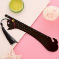 thumbnail image 3 of CAROOTU Cute Cat Duck Bear Paper Ruler With Tassel Straight Ruler Bookmark Animal Shape Measuring Tool for, 3 of 7